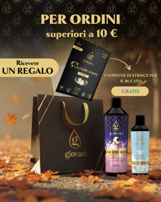 Da Giovani® ci piace regalare felicità! 💛 Con un ordine superiore a 10 €, riceverete gratuitamente un campione di strisce...